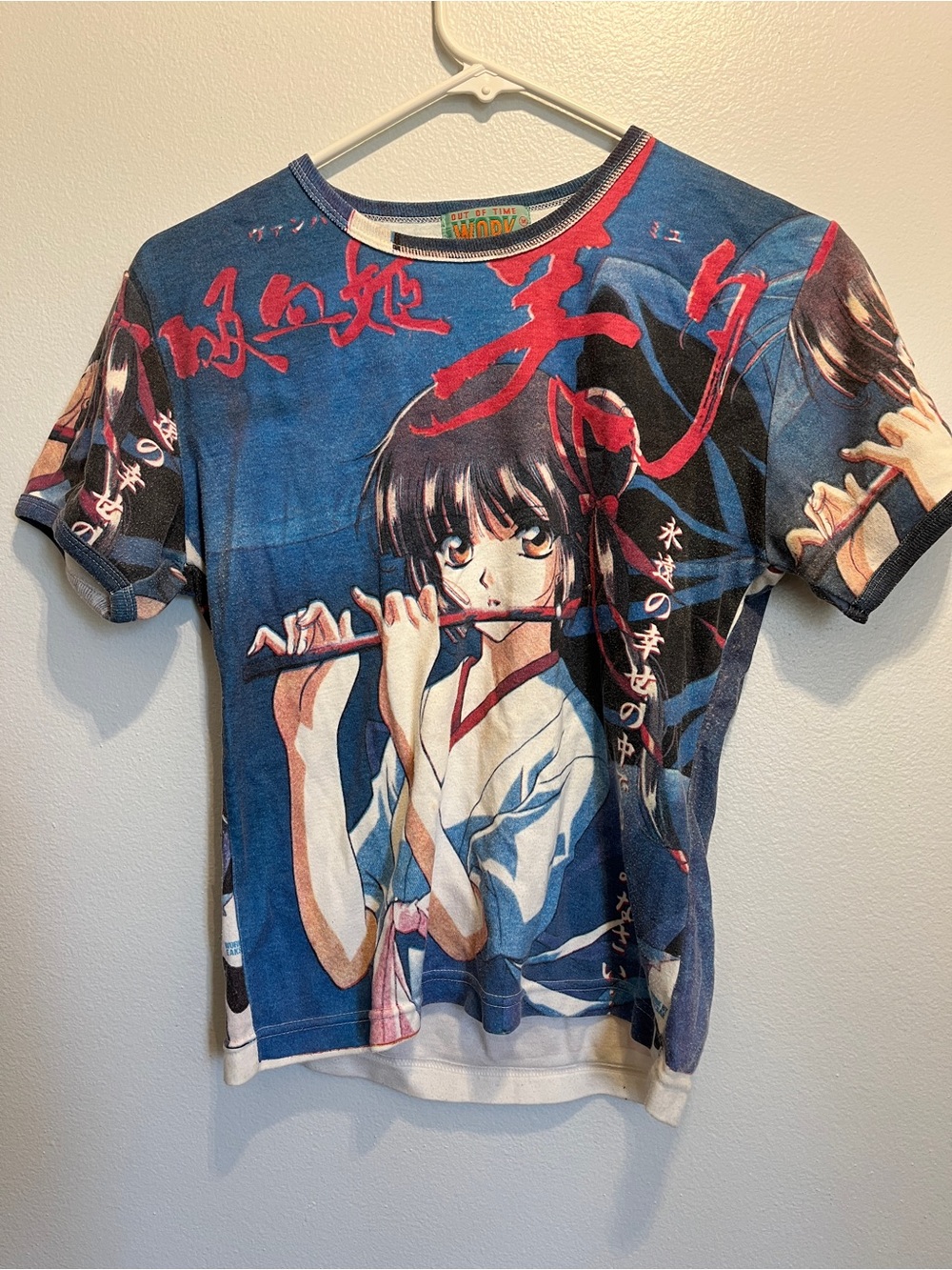 Vintage Y2K Vampire Princess Miyu AOP Anime T Shirt Out Of WORK Womens Size M